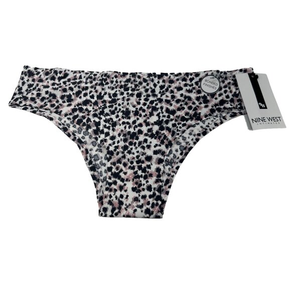 Nine West Women's Size Large Panty Brief Hi Cut Leopard Print New With Tags - Picture 1 of 9